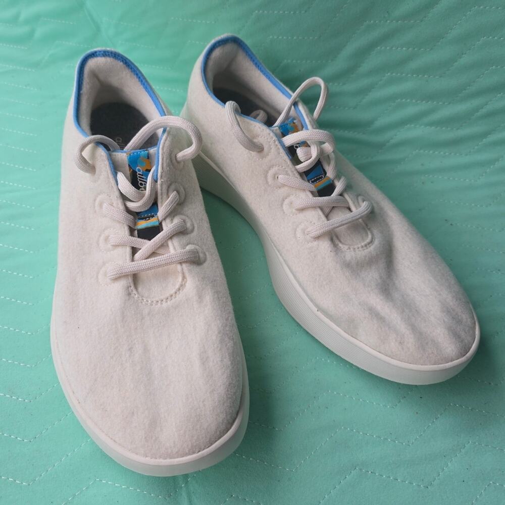 Men's 12 Wool Runner 2 white sneaker run athletic
